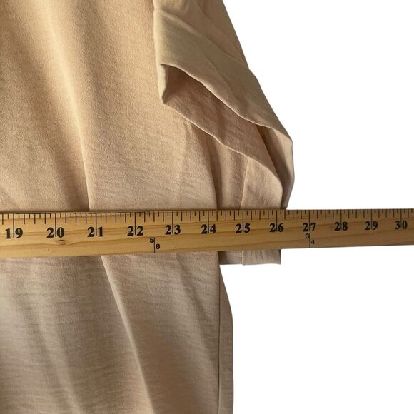 Maison d'Amelie Paris Women's Size XL Beige Minimalist Tunic‎ Blouse - Picture 9 of 10